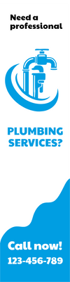 Custom Outdoor Yard Signs Multiple Sizes Plumbing Service