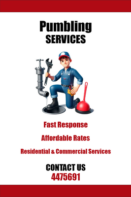 Custom Outdoor Yard Signs Multiple Sizes Quick Plumbing Repair