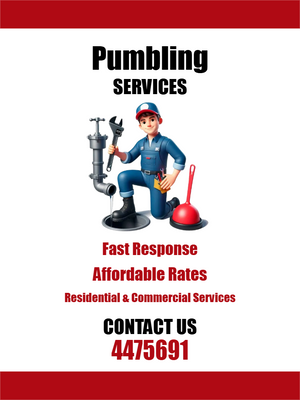 Custom Outdoor Yard Signs Multiple Sizes Quick Plumbing Repair