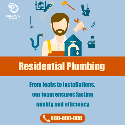 Custom Outdoor Yard Signs Multiple Sizes Quality Residential Plumbing