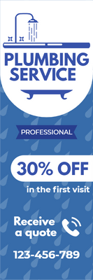 Custom Outdoor Yard Signs Multiple Sizes Professional Plumbing Service