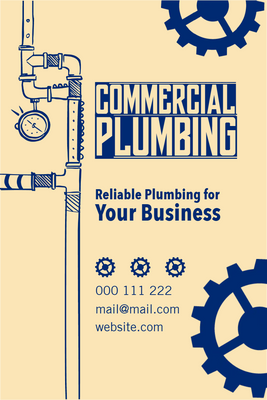 Custom Outdoor Yard Signs Multiple Sizes Commercial Plumbing