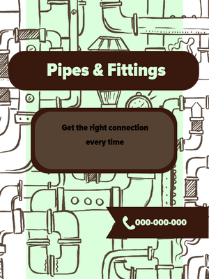 Custom Outdoor Yard Signs Multiple Sizes Pipes and Fittings