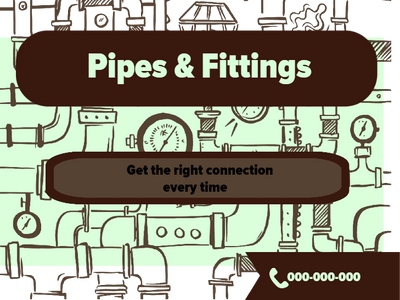 Custom Outdoor Yard Signs Multiple Sizes Pipes and Fittings