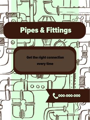 Custom Outdoor Yard Signs Multiple Sizes Pipes and Fittings