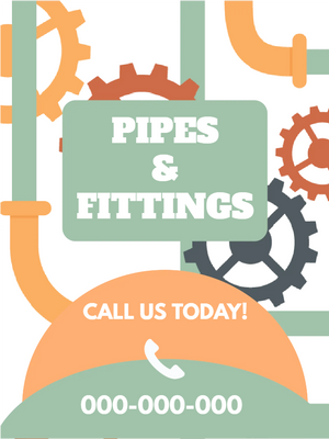 Custom Outdoor Yard Signs Multiple Sizes Pipes and Fittings Call Us Today!