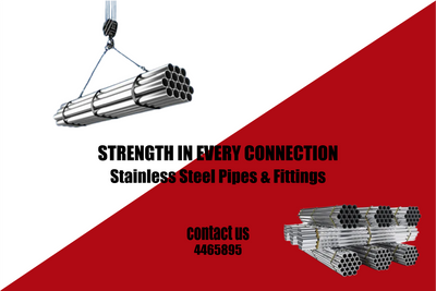 Custom Outdoor Yard Signs Multiple Sizes Stainless Steel Pipes and Fittings