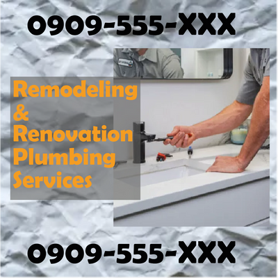 Custom Outdoor Yard Signs Multiple Sizes Remodeling and Renovation Plumbing Services