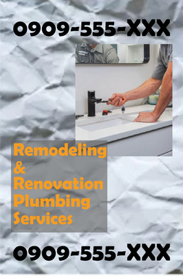 Custom Outdoor Yard Signs Multiple Sizes Remodeling and Renovation Plumbing Services