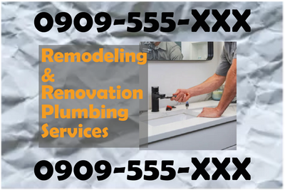 Custom Outdoor Yard Signs Multiple Sizes Remodeling and Renovation Plumbing Services