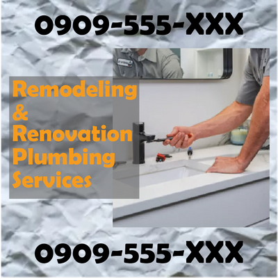 Custom Outdoor Yard Signs Multiple Sizes Remodeling and Renovation Plumbing Services