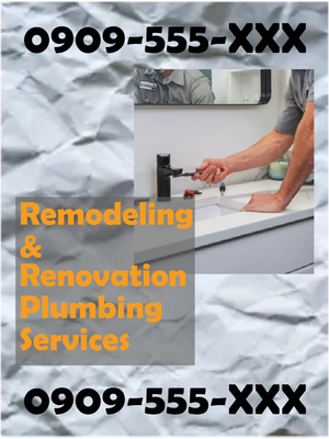 Custom Outdoor Yard Signs Multiple Sizes Remodeling and Renovation Plumbing Services