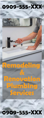 Custom Outdoor Yard Signs Multiple Sizes Remodeling and Renovation Plumbing Services