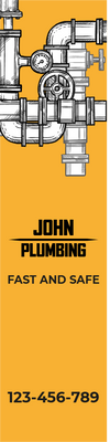 Custom Outdoor Yard Signs Multiple Sizes John Plumbing