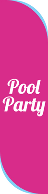 Custom Outdoor Yard Signs Multiple Sizes Pool Party Here
