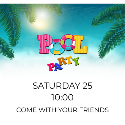 Custom Outdoor Yard Signs Multiple Sizes Colorful Pool Party