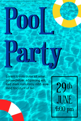 Custom Outdoor Yard Signs Multiple Sizes Fun Pool Party