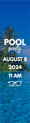 Custom Outdoor Yard Signs Multiple Sizes Pool Party Splash