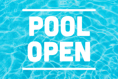 Custom Outdoor Yard Signs Multiple Sizes Pool Open