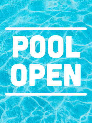 Custom Outdoor Yard Signs Multiple Sizes Pool Open