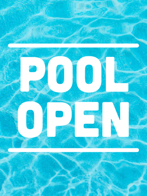 Custom Outdoor Yard Signs Multiple Sizes Pool Open