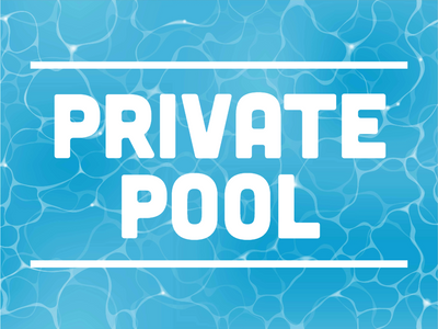 Custom Outdoor Yard Signs Multiple Sizes Private Pool