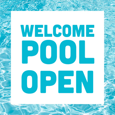 Custom Outdoor Yard Signs Multiple Sizes Welcome Pool Open