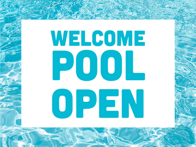 Custom Outdoor Yard Signs Multiple Sizes Welcome Pool Open