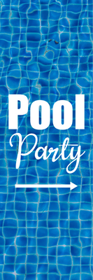 Custom Outdoor Yard Signs Multiple Sizes Swimming Pool Party