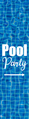 Custom Outdoor Yard Signs Multiple Sizes Swimming Pool Party