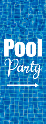 Custom Outdoor Yard Signs Multiple Sizes Swimming Pool Party