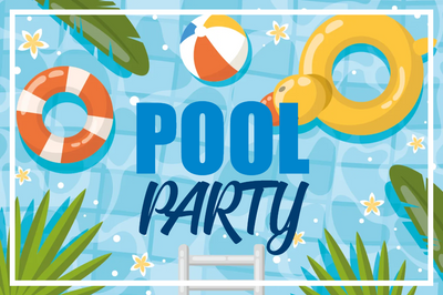 Custom Outdoor Yard Signs Multiple Sizes Kiddie Pool Party