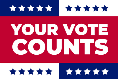 Custom Outdoor Yard Signs Multiple Sizes Your Vote Counts