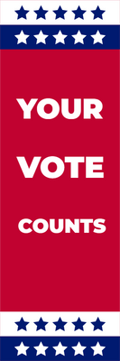 Custom Outdoor Yard Signs Multiple Sizes Your Vote Counts