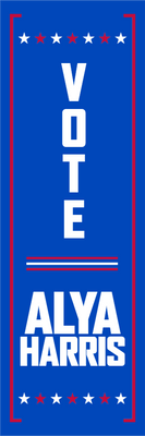 Custom Outdoor Yard Signs Multiple Sizes Vote Alya Harris