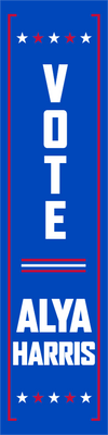 Custom Outdoor Yard Signs Multiple Sizes Vote Alya Harris