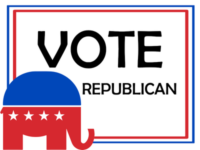 Custom Outdoor Yard Signs Multiple Sizes Vote Republican