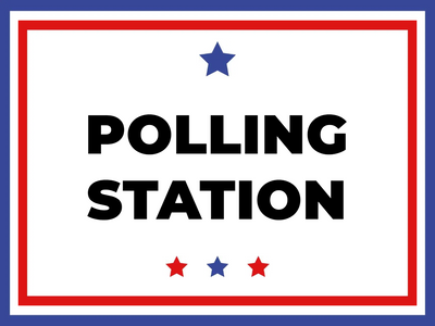 Custom Outdoor Yard Signs Multiple Sizes Polling Station
