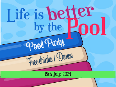 Custom Outdoor Yard Signs Multiple Sizes Pool Party