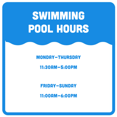 Custom Outdoor Yard Signs Multiple Sizes Swimming Pool Hours