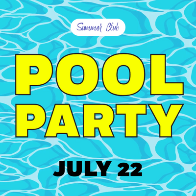 Custom Outdoor Yard Signs Multiple Sizes Summer Pool Party