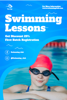 Custom Outdoor Yard Signs Multiple Sizes Swimming Lessons