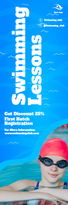Custom Outdoor Yard Signs Multiple Sizes Swimming Lessons