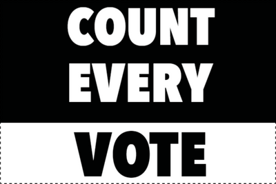 Custom Outdoor Yard Signs Multiple Sizes Count Every Vote