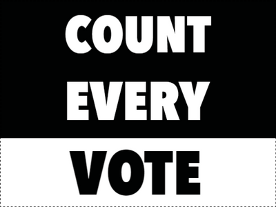 Custom Outdoor Yard Signs Multiple Sizes Count Every Vote