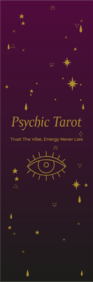 Custom Outdoor Yard Signs Multiple Sizes Psychic Tarot Trust the Vibe, Energy Never Lies