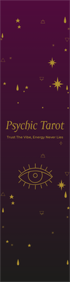 Custom Outdoor Yard Signs Multiple Sizes Psychic Tarot Trust the Vibe, Energy Never Lies