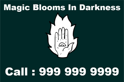 Custom Outdoor Yard Signs Multiple Sizes Magic Blooms in Darkness