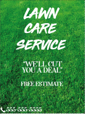 Custom Outdoor Yard Signs Multiple Sizes Lawn Care Service