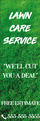 Custom Outdoor Yard Signs Multiple Sizes Lawn Care Service
